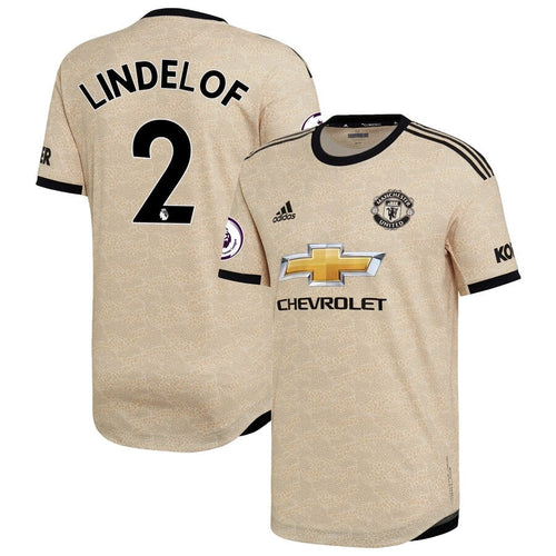 Victor Lindelöf Manchester United adidas 2019/20 Away Authentic Player Jersey - Tan