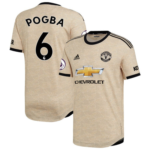Paul Pogba Manchester United adidas 2019/20 Away Authentic Player Jersey - Tan