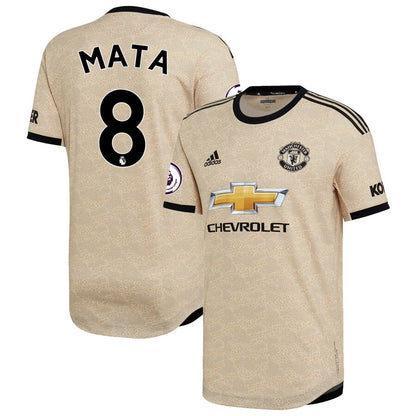 Juan Mata Manchester United adidas 2019/20 Away Authentic Player Jersey - Tan