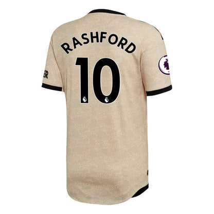 Marcus Rashford Manchester United adidas 2019/20 Away Authentic Player Jersey - Tan