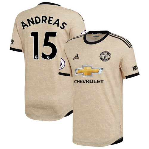 Andreas Pereira Manchester United adidas 2019/20 Away Authentic Player Jersey - Tan