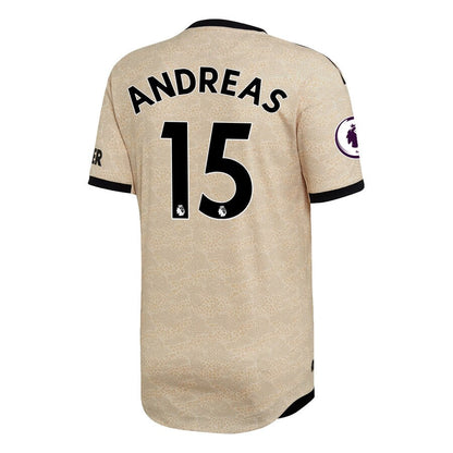 Andreas Pereira Manchester United adidas 2019/20 Away Authentic Player Jersey - Tan