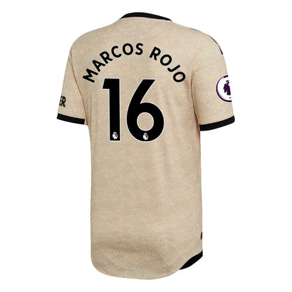 Marcos Rojo Manchester United adidas 2019/20 Away Authentic Player Jersey - Tan