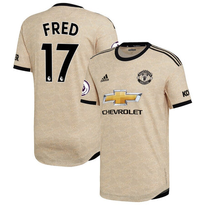 Fred Manchester United adidas 2019/20 Away Authentic Player Jersey - Tan