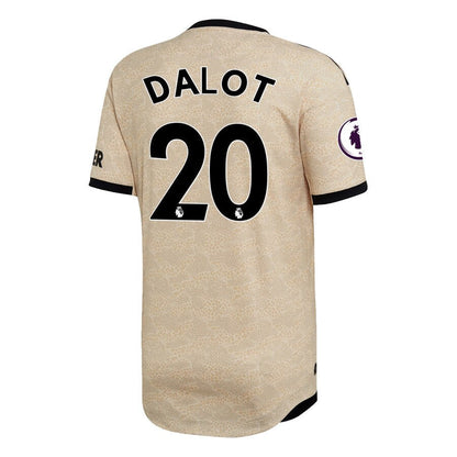 Diogo Dalot Manchester United adidas 2019/20 Away Authentic Player Jersey - Tan