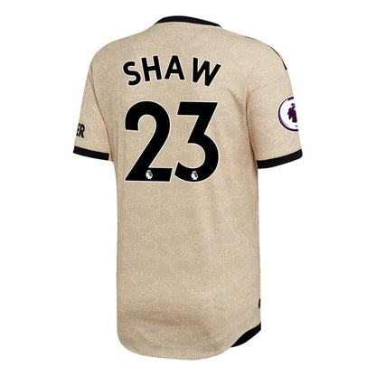 Luke Shaw Manchester United adidas 2019/20 Away Authentic Player Jersey - Tan