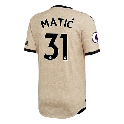Nemanja Matic Manchester United adidas 2019/20 Away Authentic Player Jersey - Tan