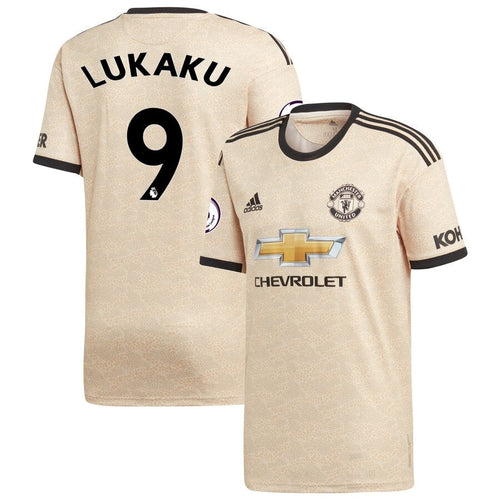 Romelu Lukaku Manchester United adidas 2019/20 Away Replica Player Jersey - Tan