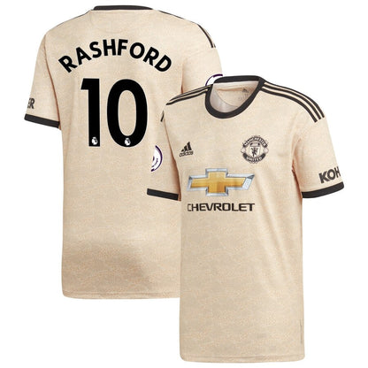 Marcus Rashford Manchester United adidas 2019/20 Away Replica Player Jersey - Tan