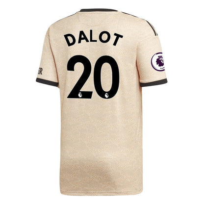 Diogo Dalot Manchester United adidas 2019/20 Away Replica Player Jersey - Tan