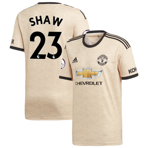 Luke Shaw Manchester United adidas 2019/20 Away Replica Player Jersey - Tan
