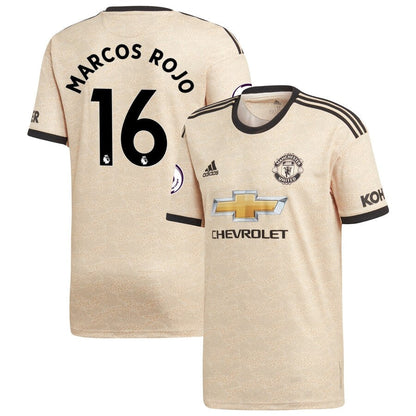 Marcos Rojo Manchester United adidas Youth 2019/20 Away Replica Player Jersey - Tan