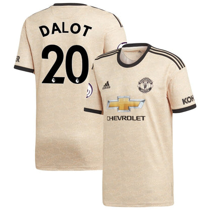 Diogo Dalot Manchester United adidas Youth 2019/20 Away Replica Player Jersey - Tan