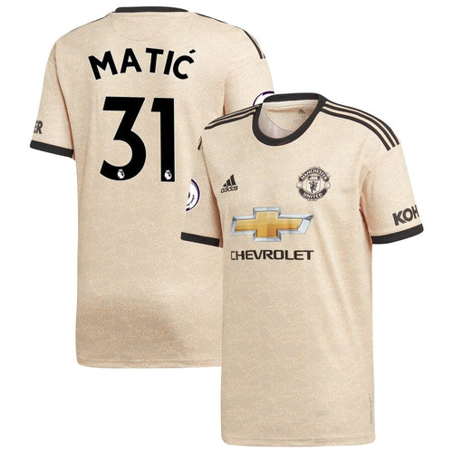 Nemanja Matic Manchester United adidas Youth 2019/20 Away Replica Player Jersey - Tan