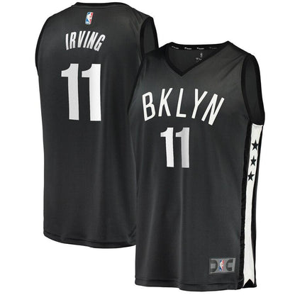 Kyrie Irving Brooklyn Nets Fast Break Replica Jersey Charcoal – Statement Edition