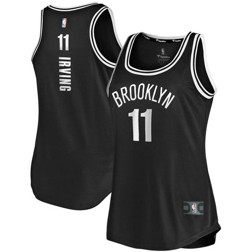 Kyrie Irving Brooklyn Nets Women's Fast Break Tank Jersey Black – Icon Edition