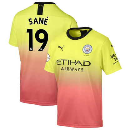 Leroy Sané Manchester City Puma 2019/20 Third Replica Player Jersey – Yellow