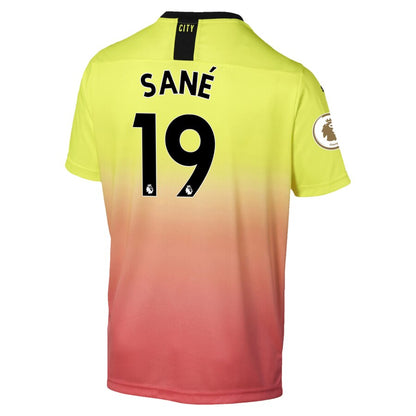 Leroy Sané Manchester City Puma 2019/20 Third Replica Player Jersey – Yellow