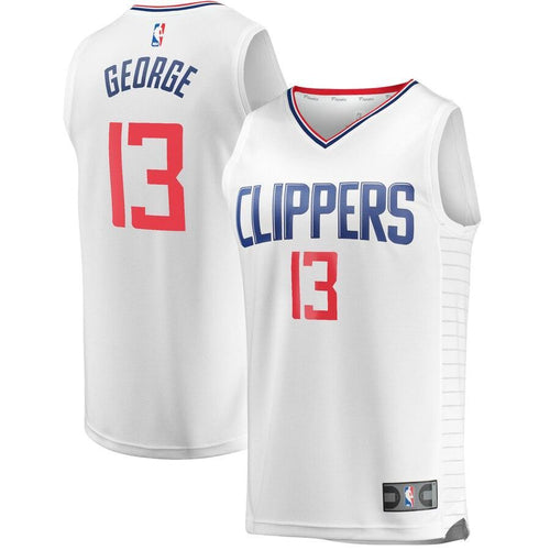 Paul George LA Clippers Fast Break Replica Jersey White – Association Edition