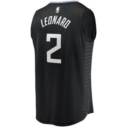 Kawhi Leonard LA Clippers Fast Break Replica Jersey Black – Statement Edition