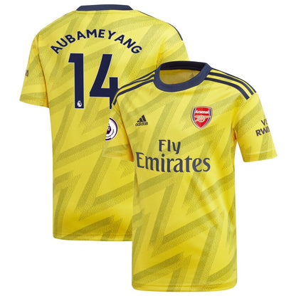 Pierre-Emerick Aubameyang Arsenal adidas Youth 2019/20 Away Replica Player Jersey – Yellow