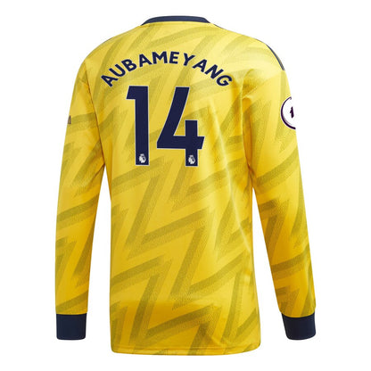 Pierre-Emerick Aubameyang Arsenal adidas 2019/20 Away Replica Player Long Sleeve Jersey – Yellow