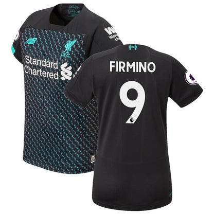 Roberto Firmino Liverpool New Balance Women's 2019/20 Third Replica Player Jersey - Black