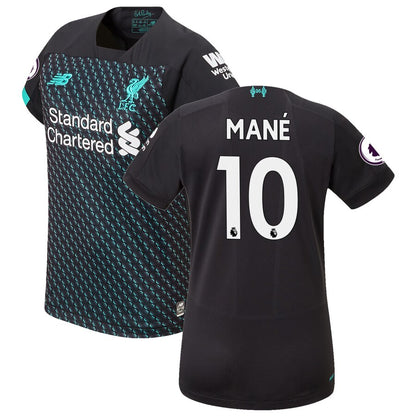 Sadio Mané Liverpool New Balance Women's 2019/20 Third Replica Player Jersey - Black
