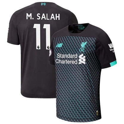 Mohamed Salah Liverpool New Balance Youth 2019/20 Third Replica Player Jersey - Black
