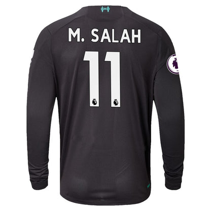 Mohamed Salah Liverpool New Balance 2019/20 Third Replica Long Sleeve Player Jersey - Black