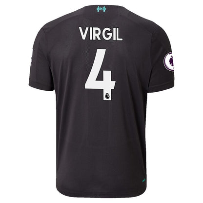 Virgil Van Dijk Liverpool New Balance 2019/20 Third Replica Player Jersey - Black