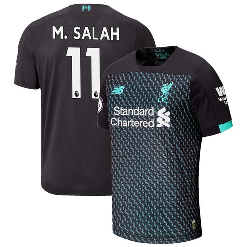 Mohamed Salah Liverpool New Balance 2019/20 Third Authentic Player Jersey - Black