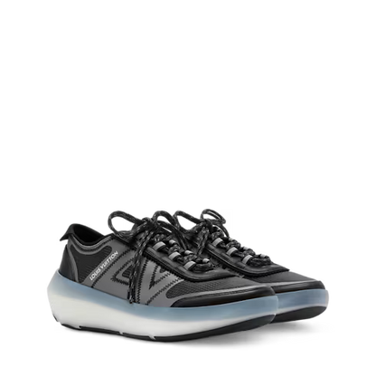Women's LV Sprint Black Technical Sneaker 1AJOY1