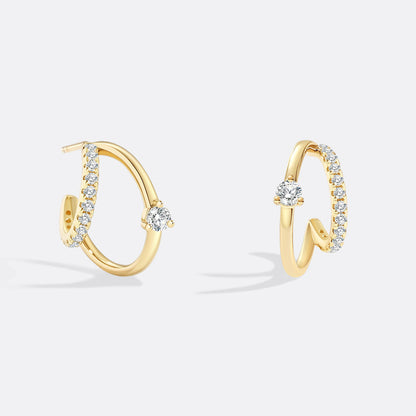 Nova Double Hoop Earrings
