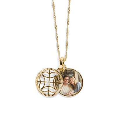 Personalized Filigree Photo Necklace