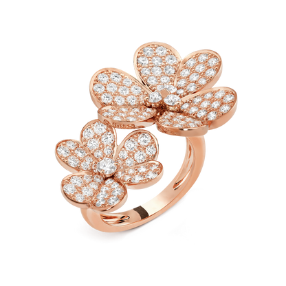 Floral Between The Finger Ring