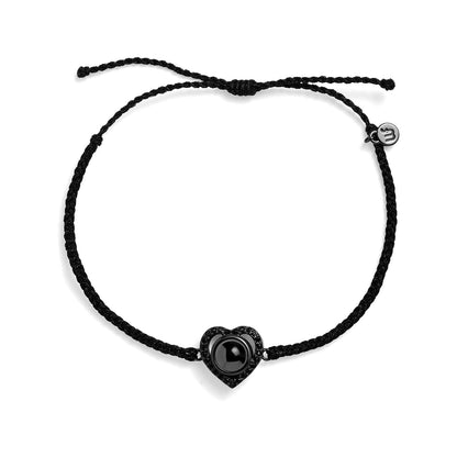 Personalized PavĂ© Heart Photo Bracelet