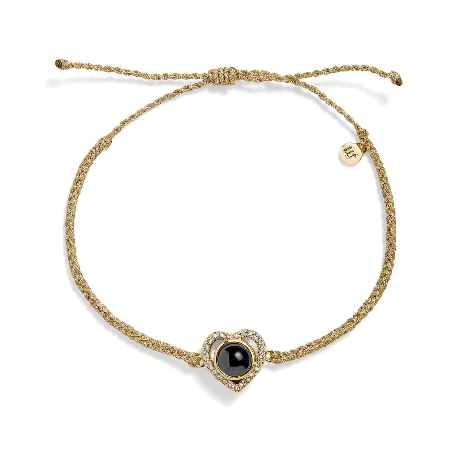 Personalized PavĂ© Heart Photo Bracelet