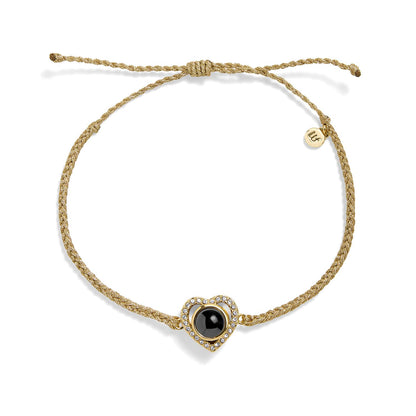 Personalized PavĂ© Heart Photo Bracelet
