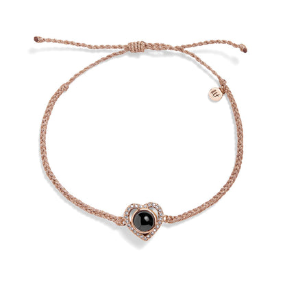 Personalized PavĂ© Heart Photo Bracelet