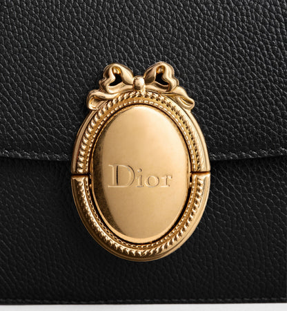 Women's Small Médaillon Flap Bag With Grained Calfskin And Dior Clasp