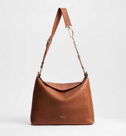 Women's Medium Tote Bag With Marron Bobby Flat Macrocannage Grained Calfskin