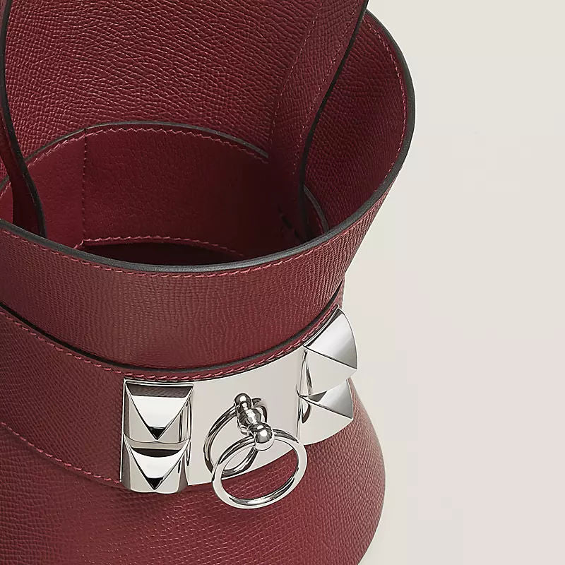 Women's Mini Medor Bag With Epsom Calfskin And Palladium Plated Hardware