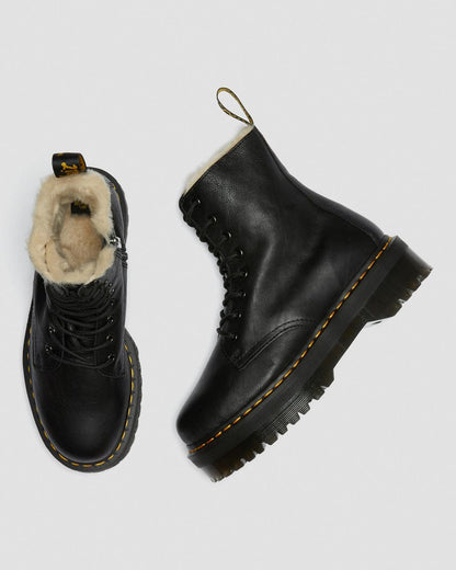 Jadon Boot Leather Faux Fur Lined Platforms