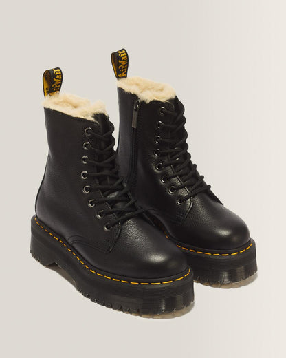 Jadon Boot Leather Faux Fur Lined Platforms