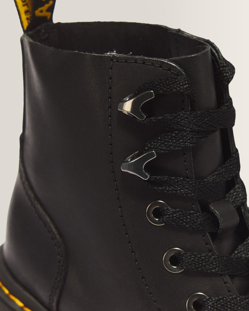 Jesy Sendal Leather Lace Up Flared Heel Boots