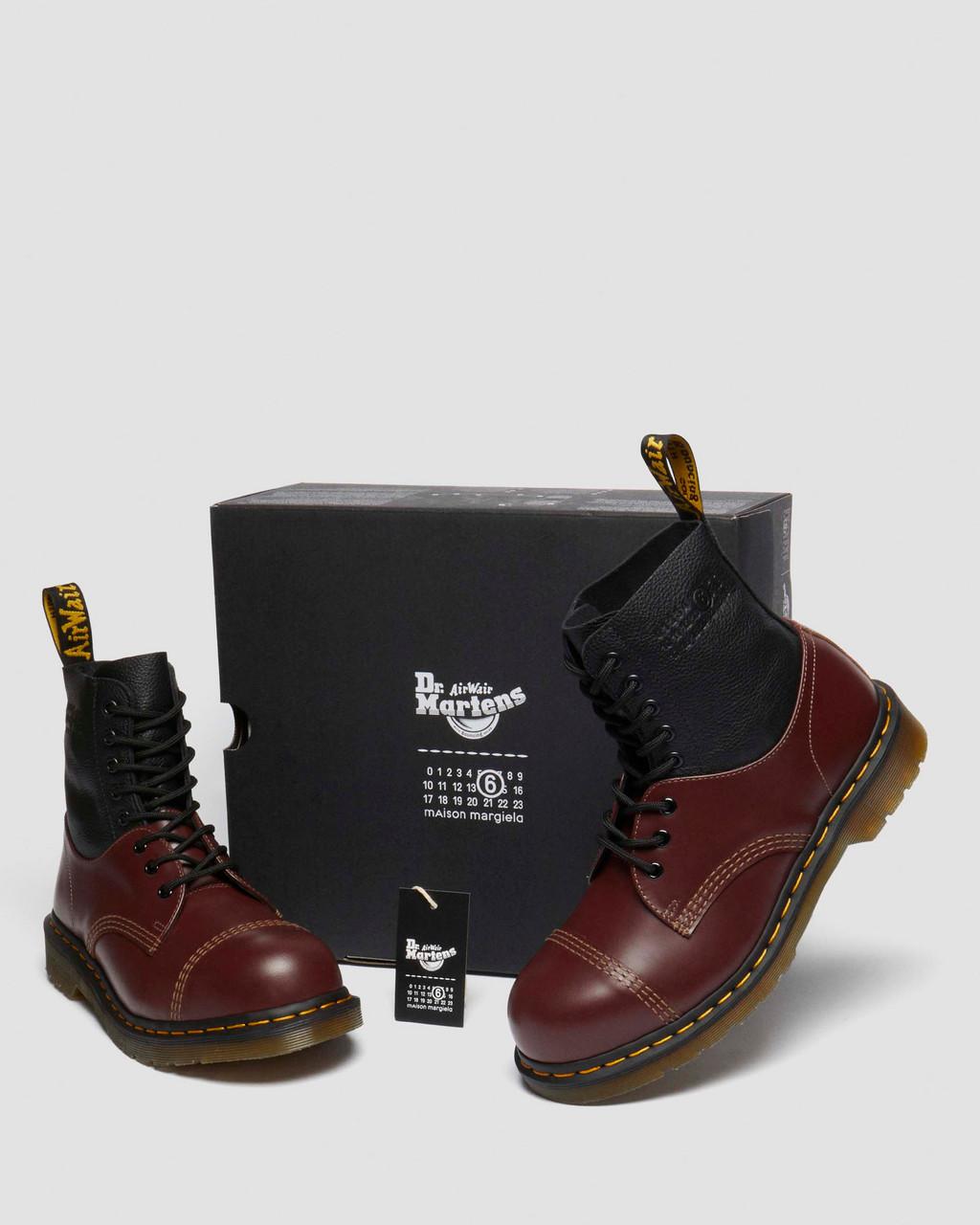 1460 1461 MM6 Steel Toe Leather Lace Up Boots
