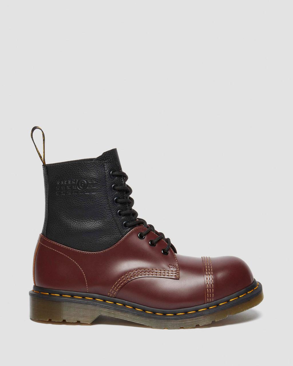1460 1461 MM6 Steel Toe Leather Lace Up Boots
