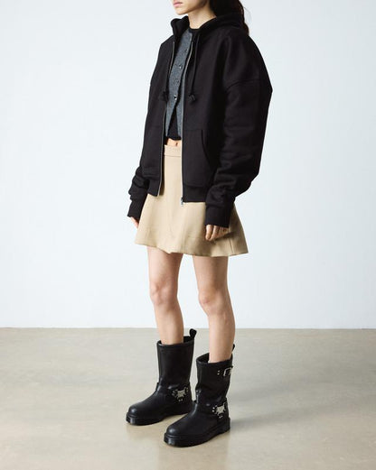 Anistone Hi Leather Biker Boots