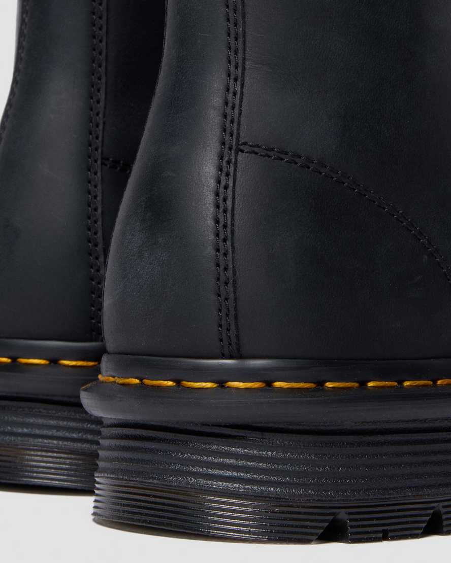 Zebzag Laceless Slip On Leather Boots